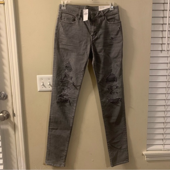 AMERICAN EAGLE NEXT LEVEL FLEX DISTRESSED SKINNY JEANS SIZE 30/36 NWT - Picture 3 of 10